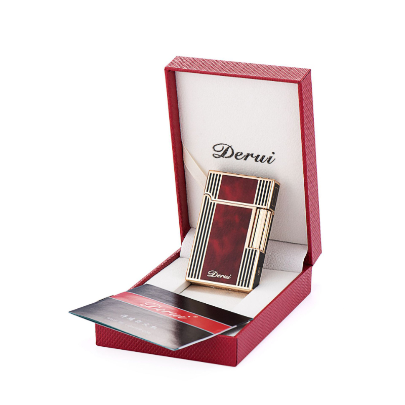 Description Picture 5 of itemDerui-Side-sliding Sound Inflatable Lighter, Metal, High-end Quality, Men's Light, Luxury Gift, New