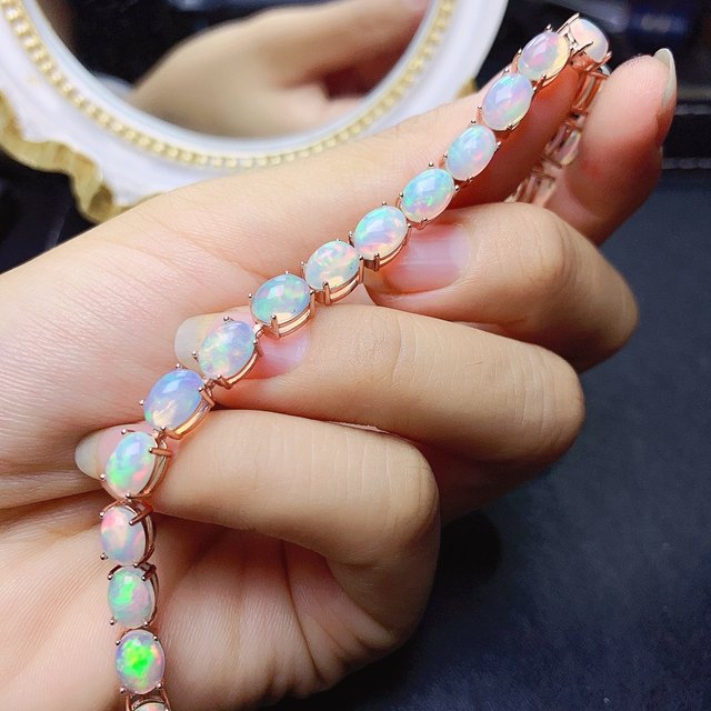 HOLIDAY Sale, BRACELET, OPAL & Diamond,18 k gold overlay over sterling silver bracelet, created 8 fire selling opals and genuine diamond chips.