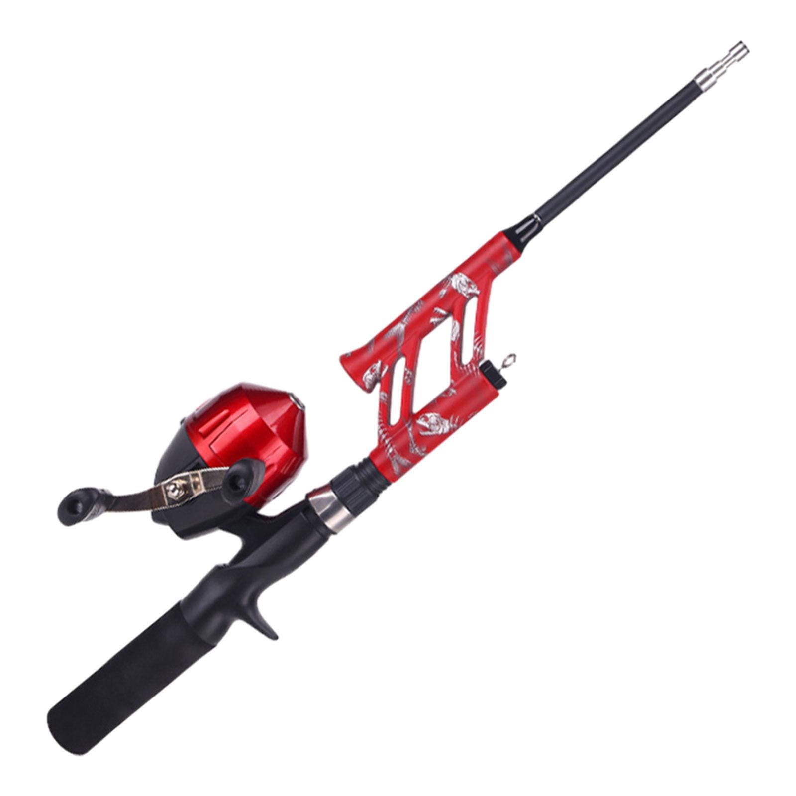 Fishing Rod and Reel 76cm Length Compact Fishing Rods Set Fishing Reel