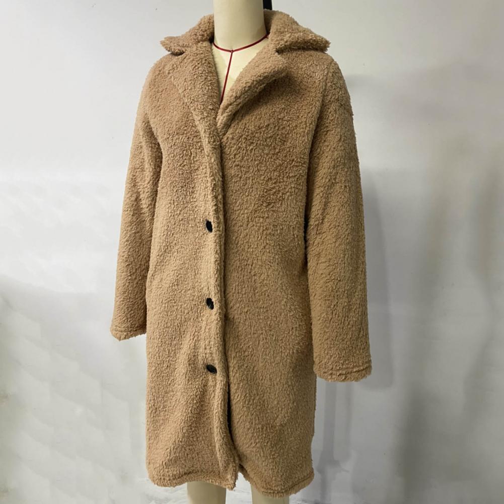 Trench coat de pelúcia blusão engrossar casaco