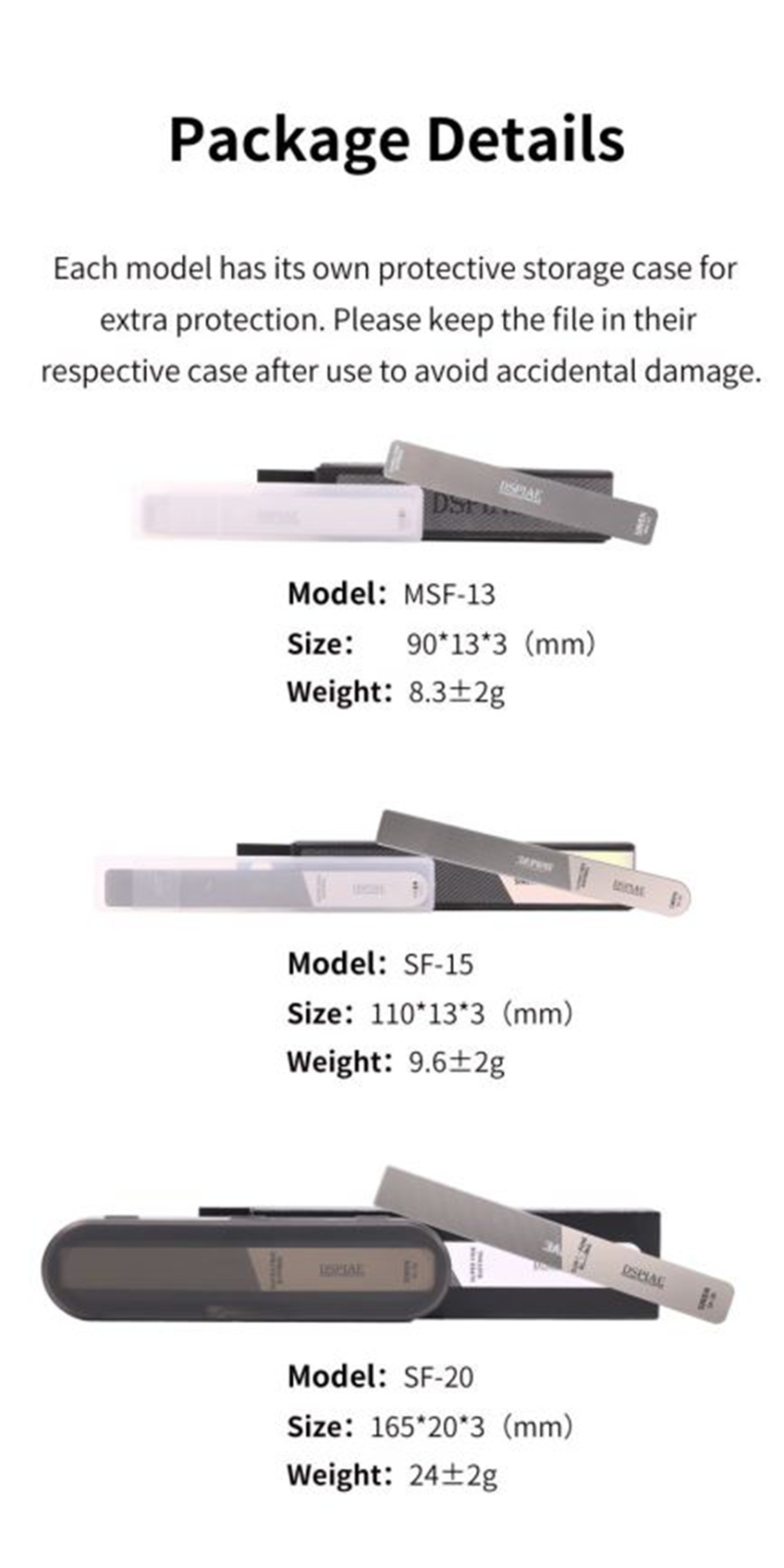 DSPIAE SF-20/SF-15/MSF-13 Siren Ultimate Precision File Model Assembly Tool Hobby Accessory Military Model Making Tool Assembly