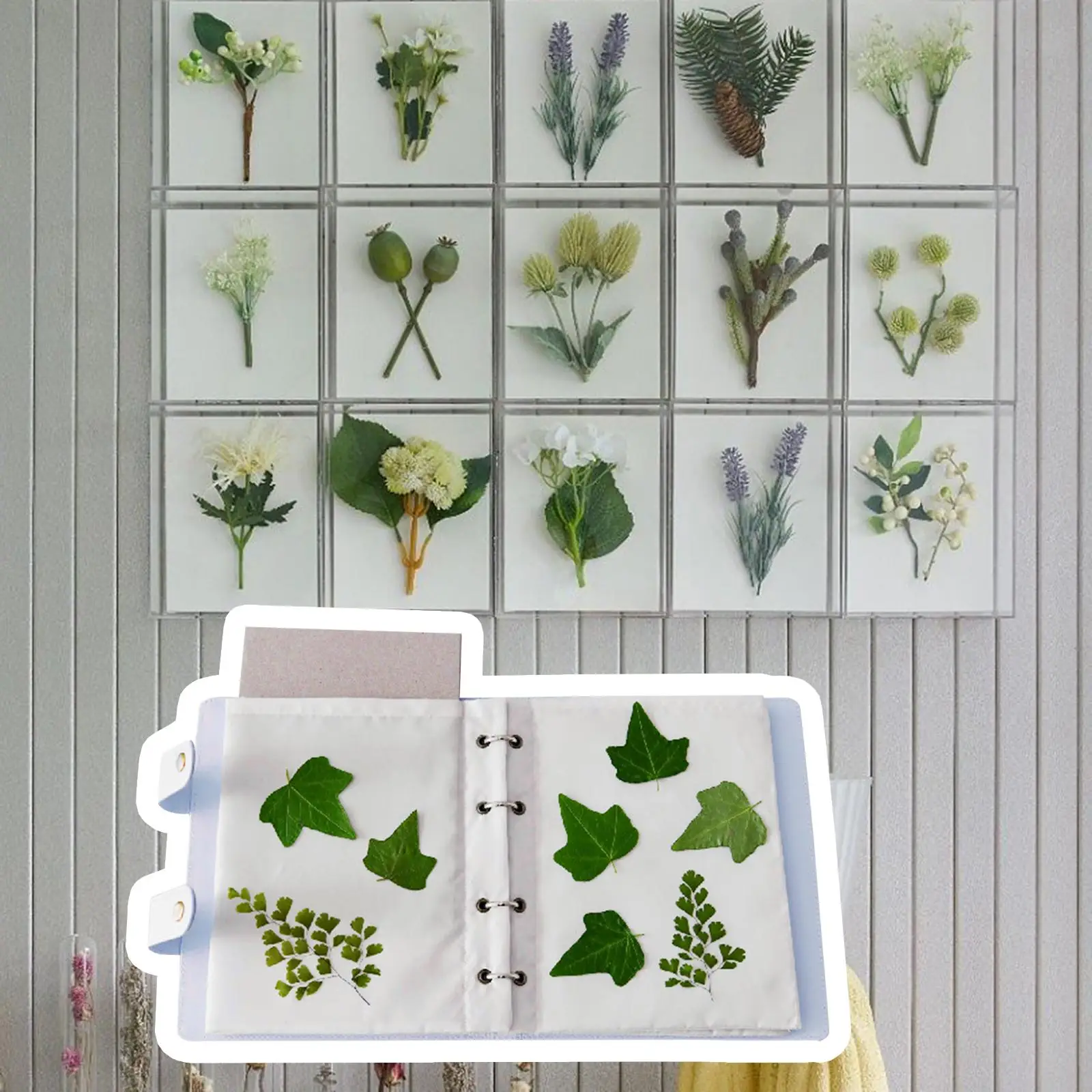 Flower Drying Press Book Cloth Layers DIY Flower Drying Book Plants Press Kit for Craft Projects Scrapbooking Accessory Decor