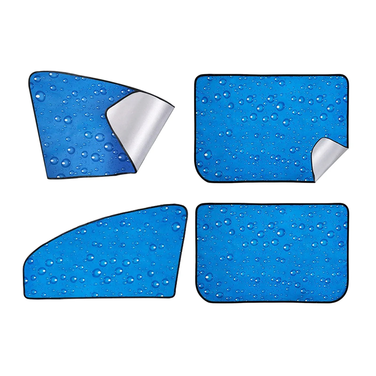 Set of 4 Car Magnetic Rear Front Side Window Sunshade Premium UV Protection