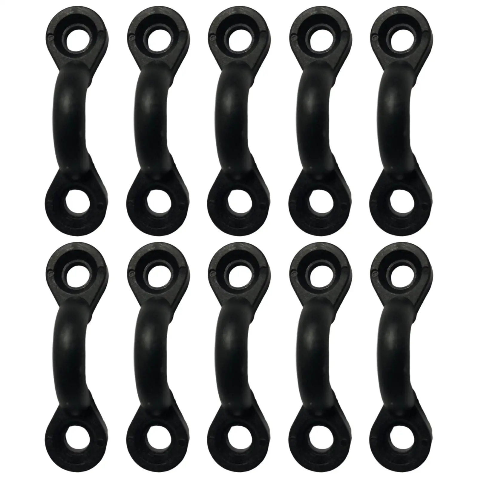 10 Pcs Kayak Eyelet Tie Down Loop Deck Fitting Rigging Deck Loop Deck Fitting Nylon Pad Eyes