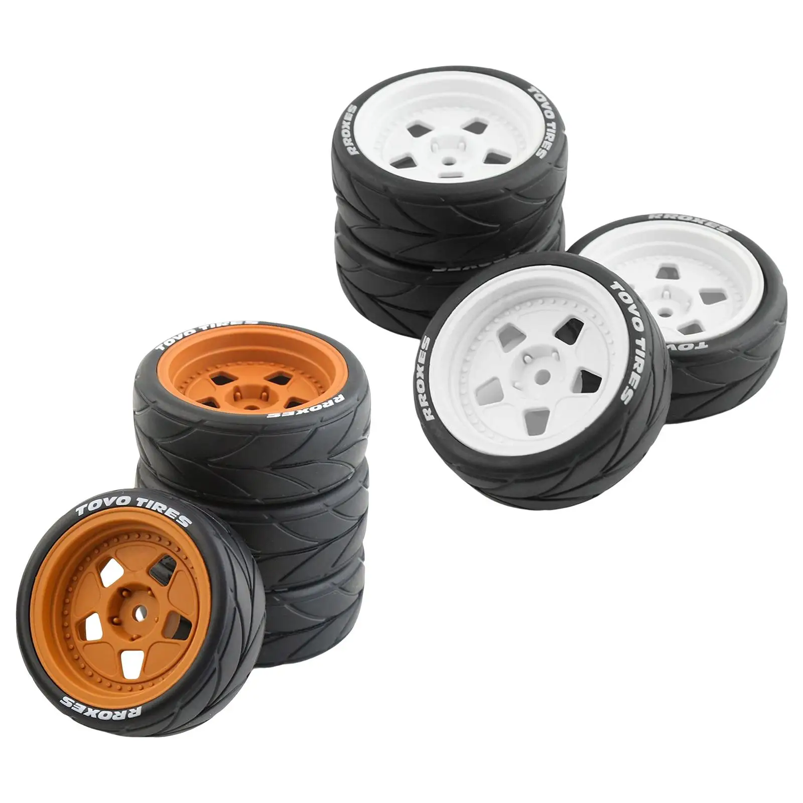 1:10 RC Wheels Tires 12mm Wheel Hubs for Modified Car Crawler Buggy Accessories Parts
