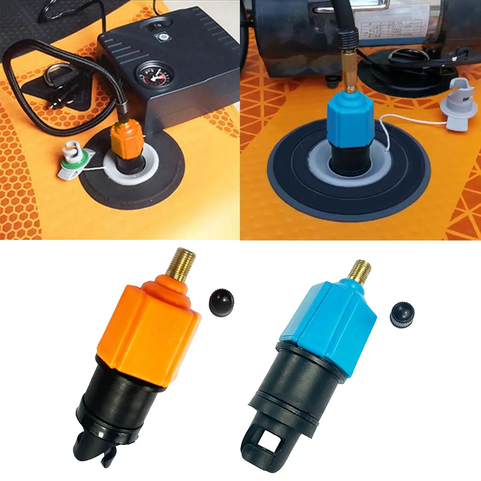 Inflatable Pump Adapter, Canoe Rowing Boat Pumping Nozzle, Pump Valve Adaptor for Kayak,  Board, Inflatable Boat