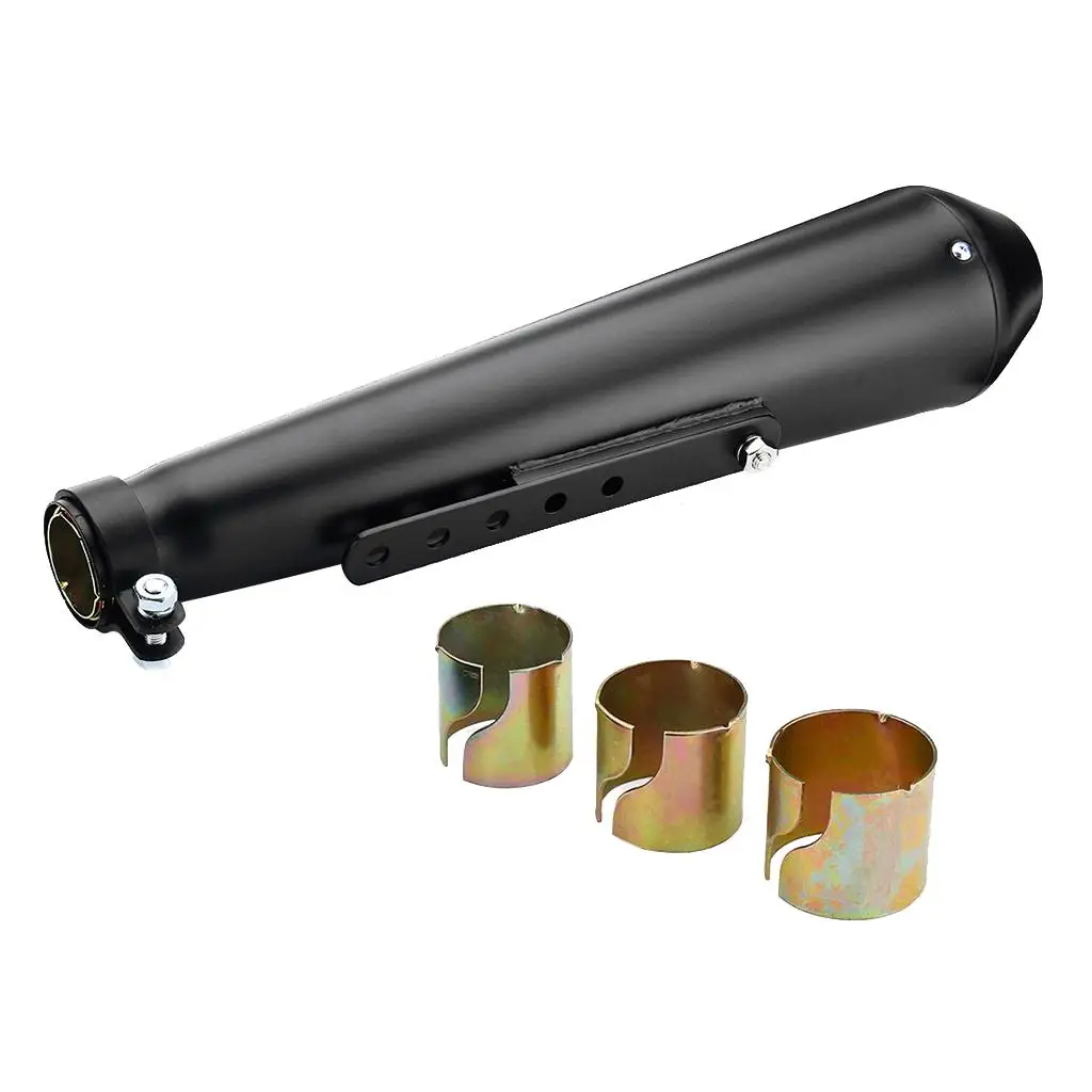 Motorcycle  on Exhaust  System with Fit for , Black, 445mm