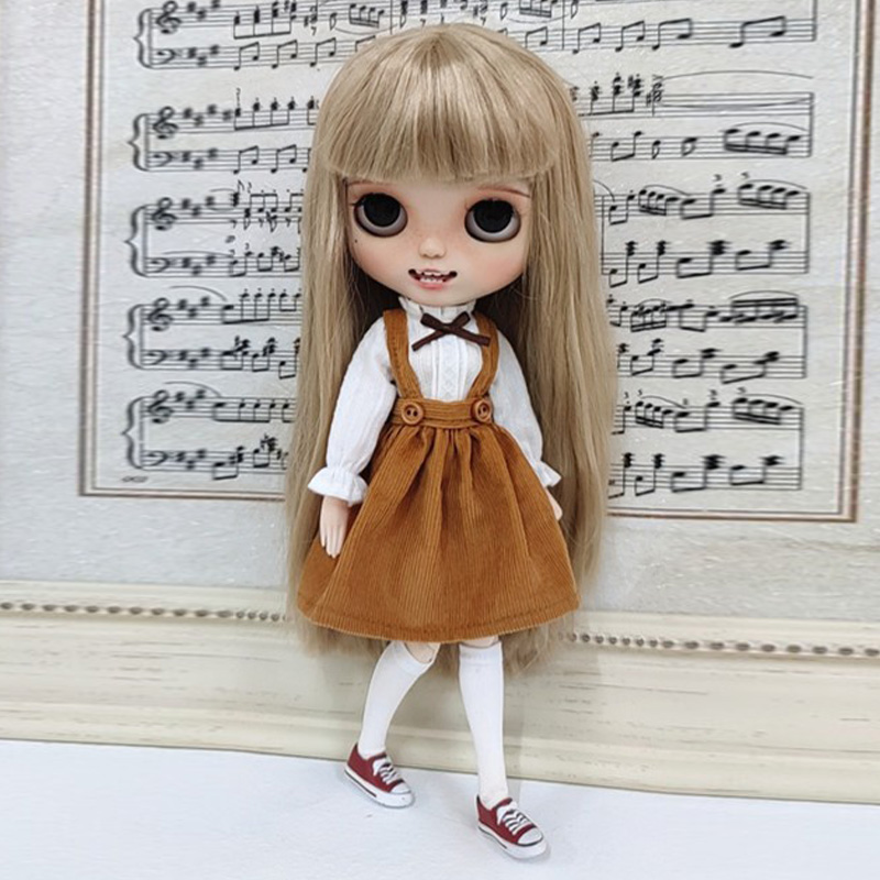Neues Blyth Spitzenhemd Rock Prinzessinnenkleid Cord-Trägerkleid Rock Mehrfarbig für Licca Ymy Azones Ob24 Ob27 Puppenzubehör – Detail 1