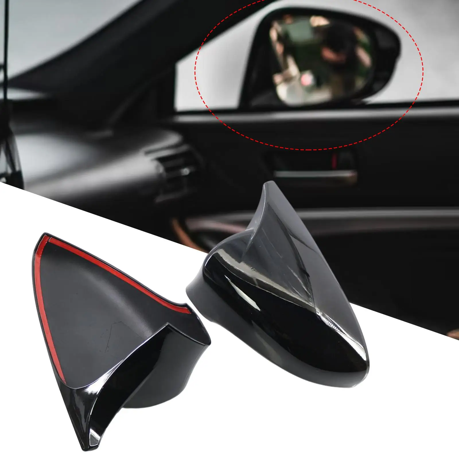 2 Pieces Vehicle Side View Mirror Covers 8794A30E00B1 for Lexus GS Gsf