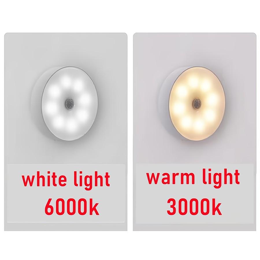 USB Night Light Motion Sensor Light LED Lamp With Switch Rechargeable Inductor Lights For Kitchen Stairs Hallway Closet Bedroom
