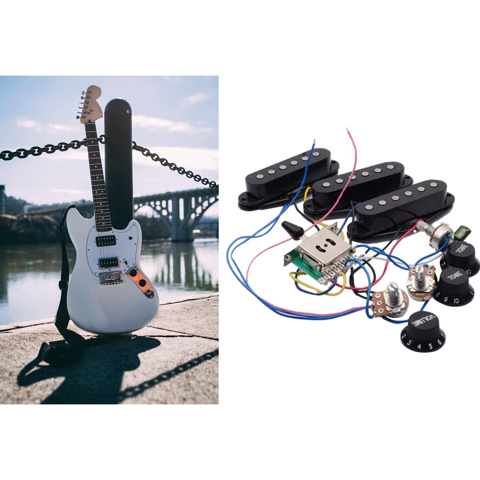 Electric Guitar Pickups with Pickup Potentiometer Passive Pickup Complete Line Circuit for ST Electric Guitar Instrument Parts
