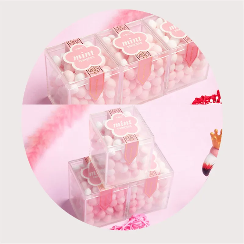 12-teilige transparente Acrylboxen mit Deckel, Kunststoff-Organizer, Geschenkverpackung, Lebensmittel-Süßigkeiten-Aufbewahrungsbehälter für die Präsentation zu Hause – Detail 2