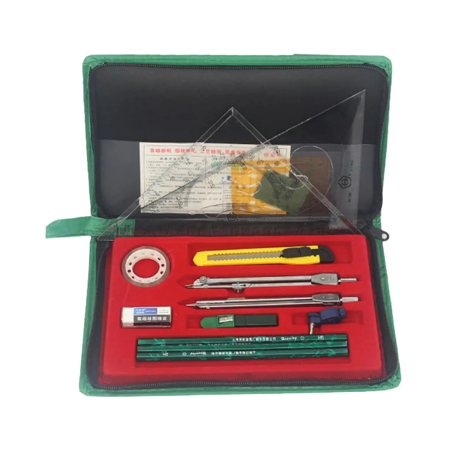 Geometry Instrument Drawing Tool Student Supplies Set for Drafting