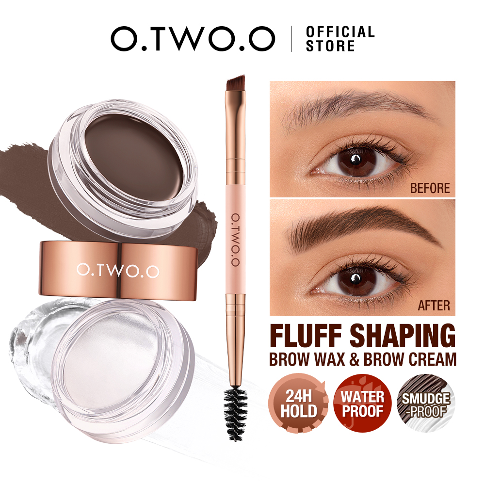 Best of O.TWO.O Eyebrow Pomade Brow Gel Wax 2 IN 1 Waterproof Long Lasting Creamy Texture Eye Brow Tint Enhancers Cosmetics Makeup Reviews & Tips