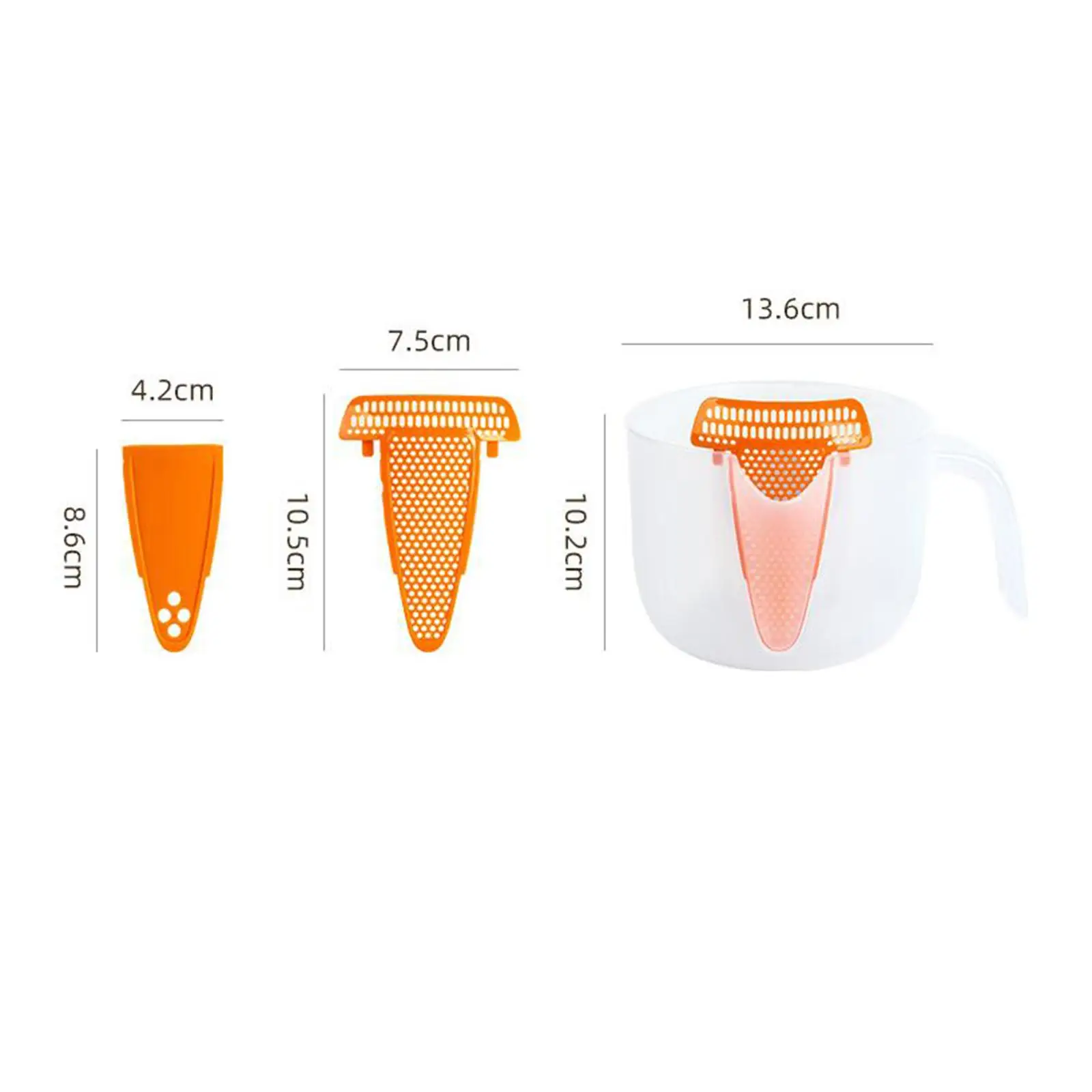 Filter Measuring Cup Pour Spout Easy Clean Kitchen Strainer Cup Baking Tools