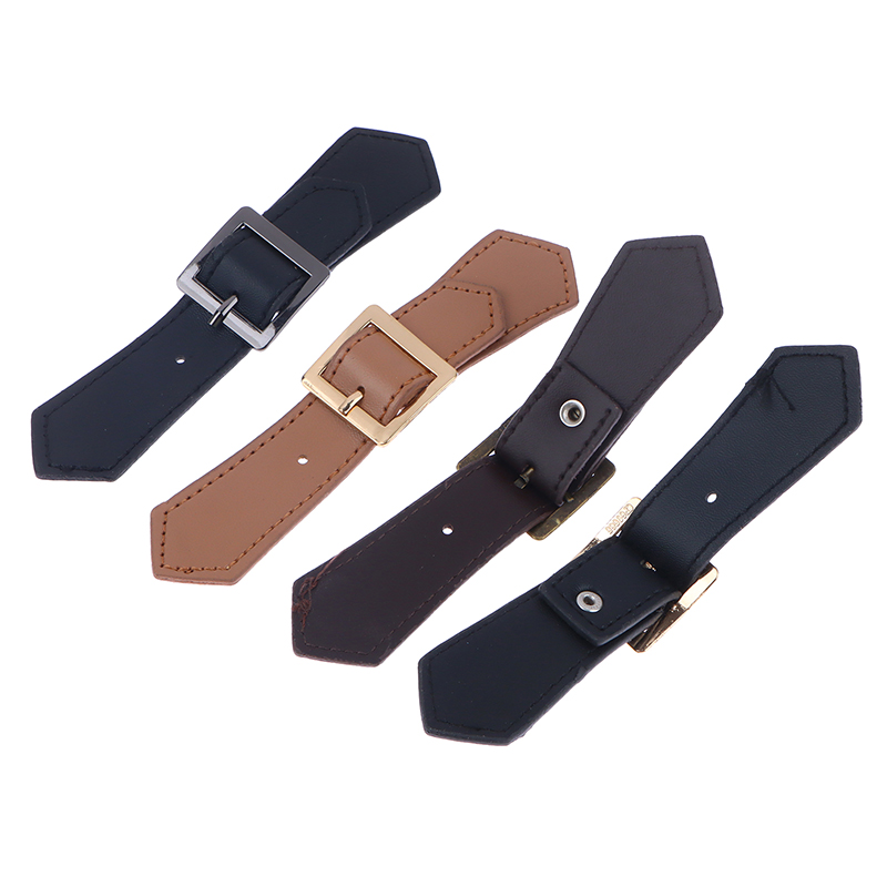 1Pc Metal Leather Button Windbreaker Coat Button Leather Metal Buckle Sweater Coat Windbreaker Belt Leather Buckle Accessories