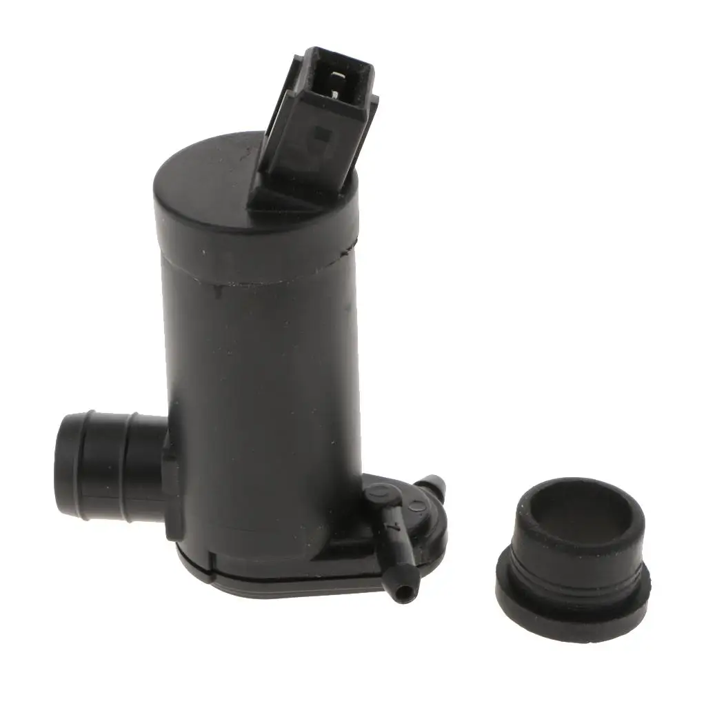 Twin Outlet Washer Pump for Ford Escort Focus Windshield Cleaning w/ Rubber Grommet