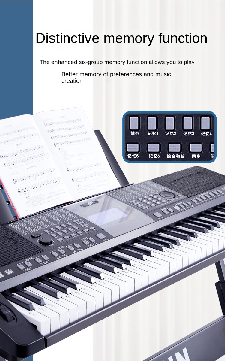 Title 17, Childrens Musical Keyboard Midi Controller 61 K...