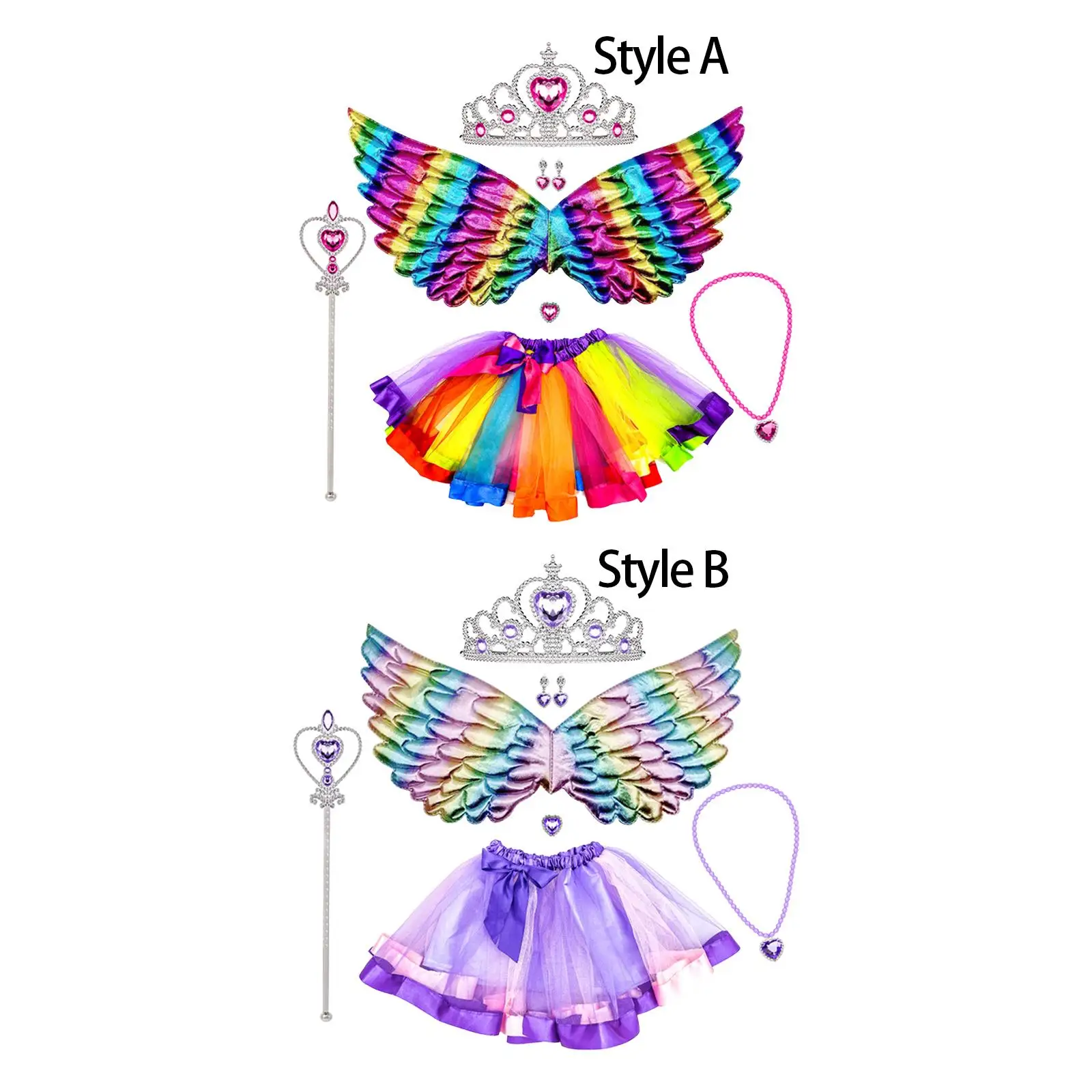 Fairy Costumes for Girls Cosplay Child Dress up Princess Tutu Skirts for Halloween Carnivals Nightclub Festival Masquerade