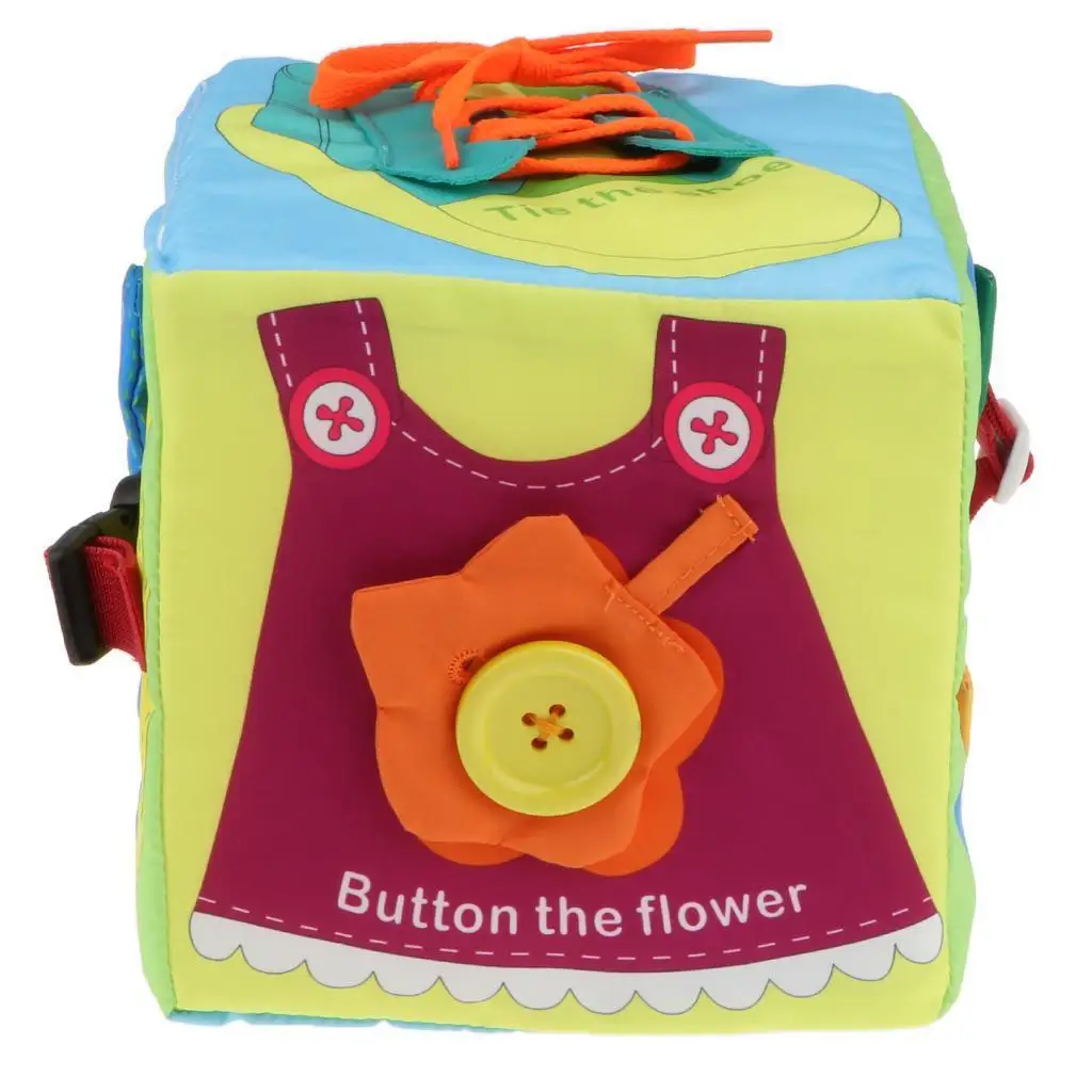 Early Learning Basic Life Skills - Dress  Training Toy - Zip, Snap, Button, Buckle,  Puzzle