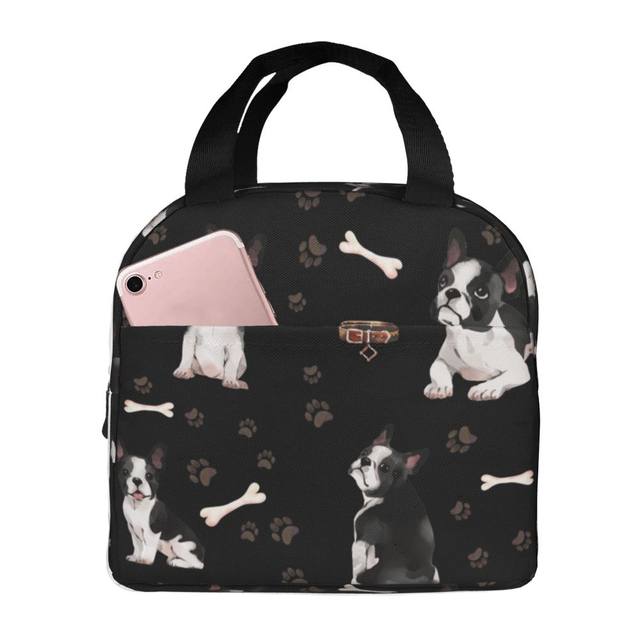 Betsey Johnson Boston Terrier 2024 Insulated Lunch Tote Bag