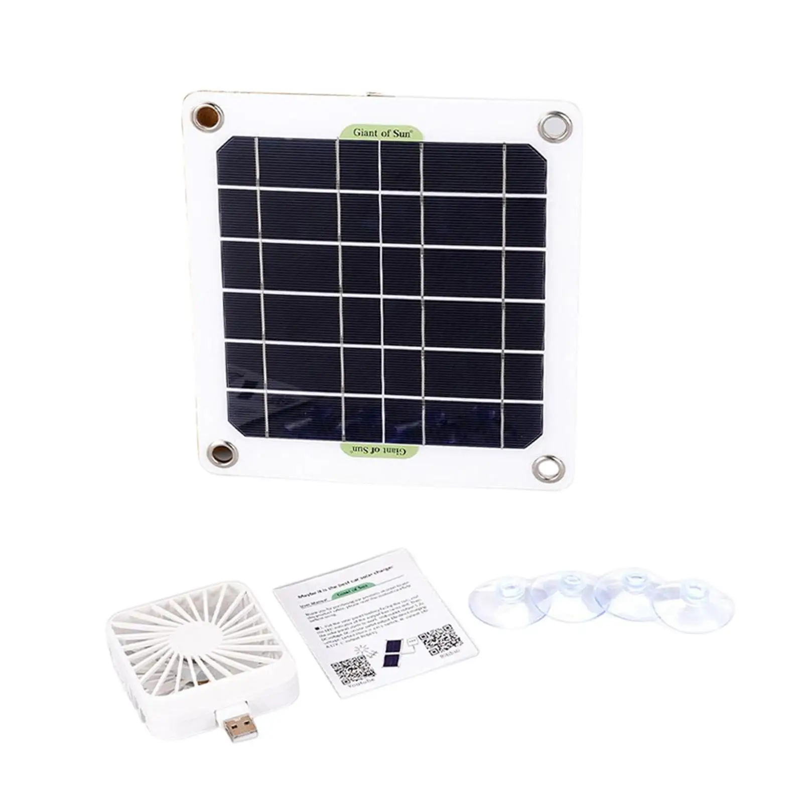 Portable Solar Panel Exhaust Fan Cooling Ventilator Solar Powered Extractor Fan for Chicken Coops Dog Kennels RV Camping Shed