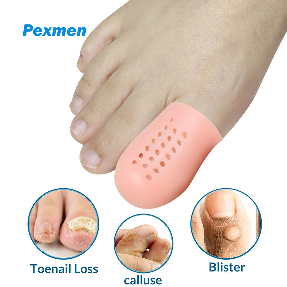 Best of Pexmen 2Pcs Gel Big Toe Protectors Breathable Toe Caps Toe Covers With Holes For Corns Calluses Blister And Ingrown Toenails Reviews & Tips