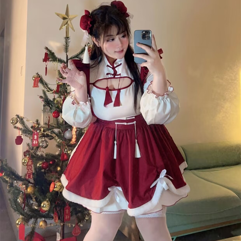 Anime Maid Lolita Cosplay Kleid Kawaii Cheongsam Dress 5XL 4