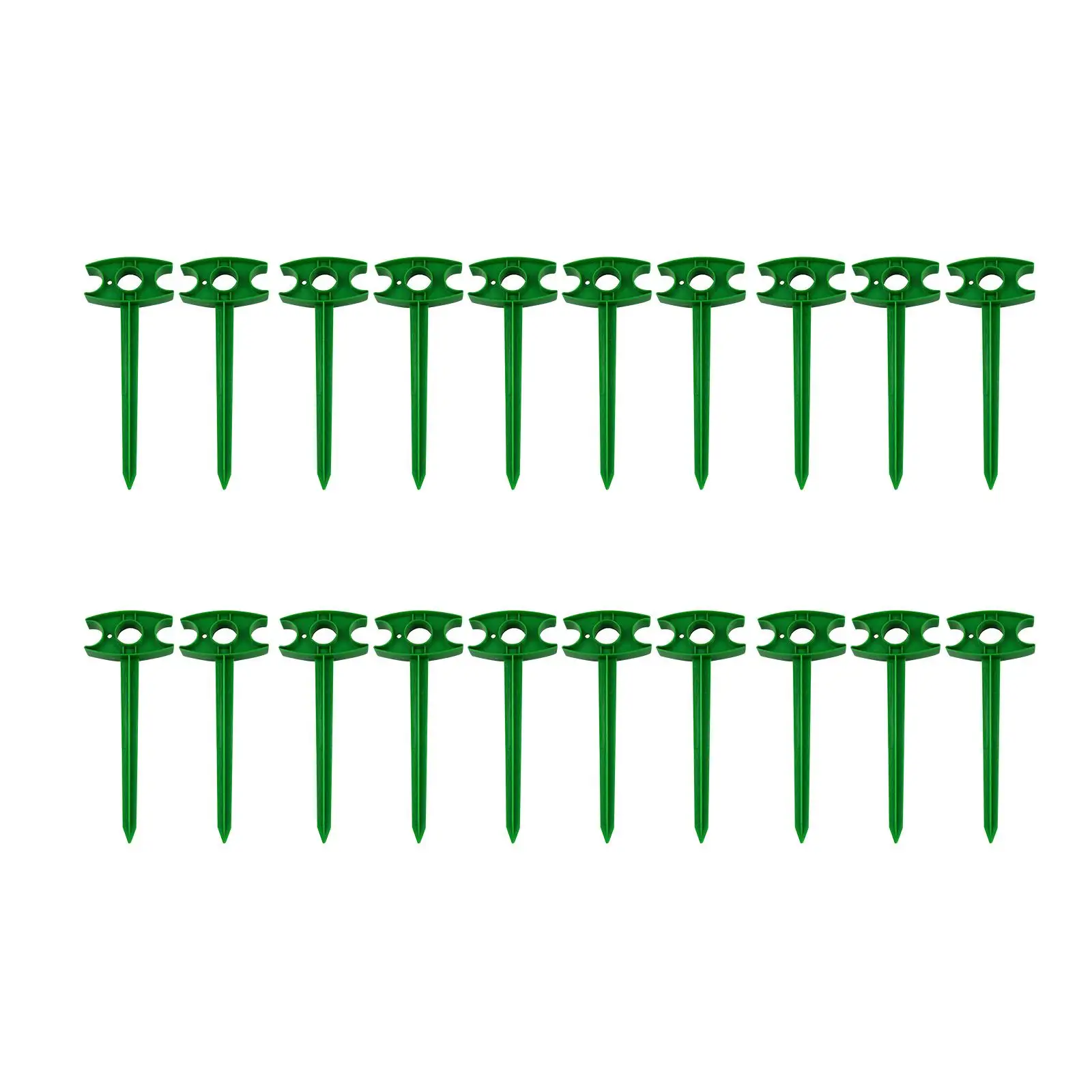 20x Landscape Stakes Mat Cloth Nails Fixed Fences 25cm Long Garden Stakes for Holding Down Tents Fabric Lawn Edging Greenhouse