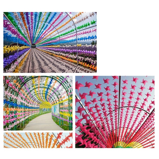 Girandola A Vento Con Animali - Decorazione Colorata Per Giardino E Feste