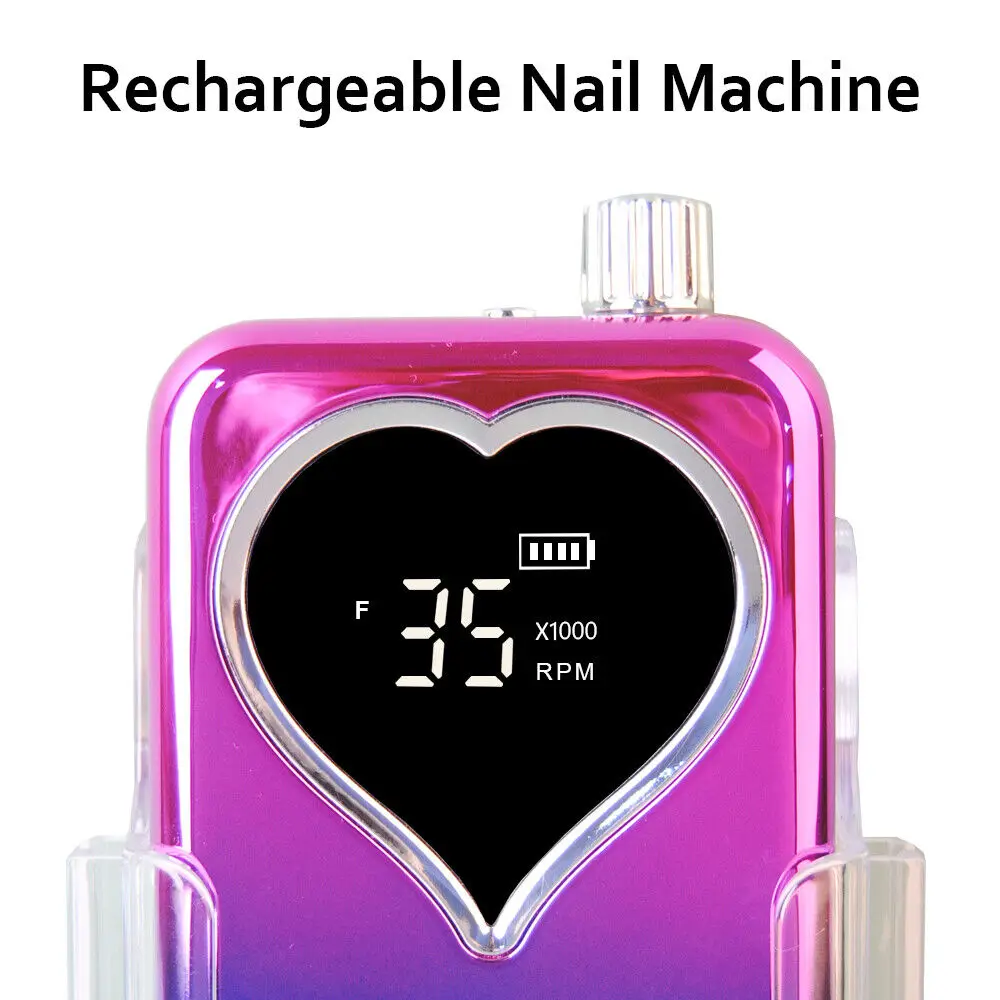 35000RPM Rechargeable Electric Nail Drill Machine