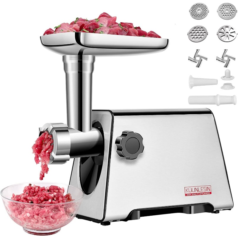 Title 10, KUUNLESIN Meat Grinder, Electric Meat Grinder, ...