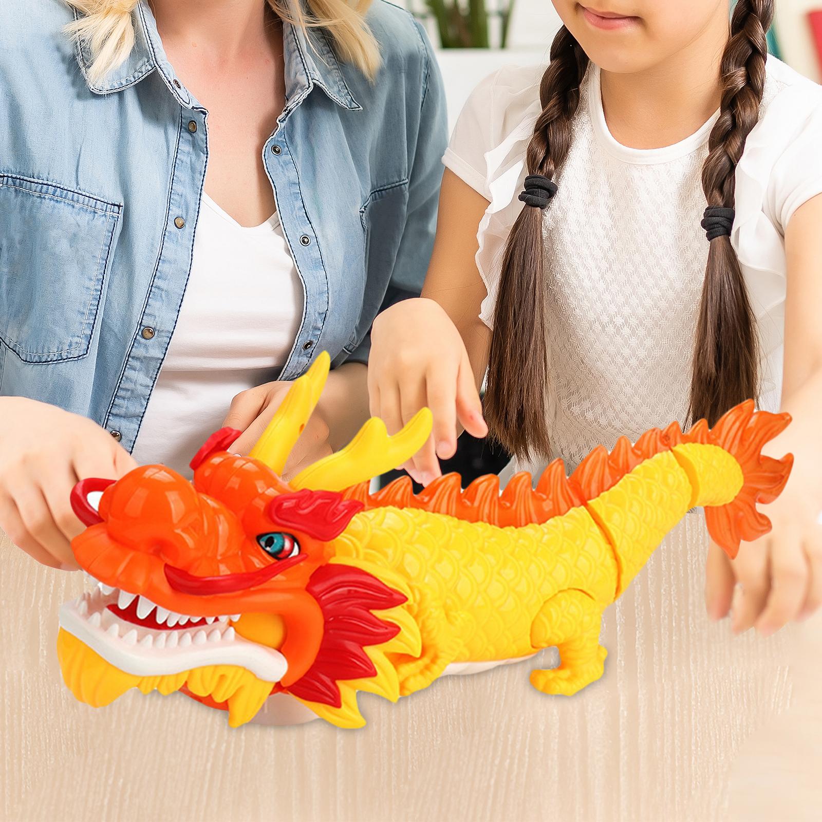 Eletric Dragon Toy Animal Mechanical High Simulation Creative Outdoors Gifts Flexible for Girls Children Boys Adults Age 8-12