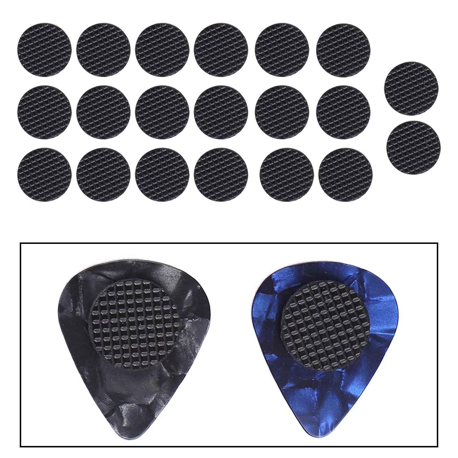 20x Rubber Grips for Guitar Picks Guitar Picks Parts Comfortable Better Picks Control Self Adhesive Stop Dropping Soft Durable