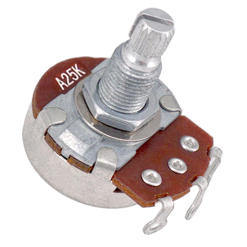 MINI POTS Log A / Linear B 25k Volume   Potentiometer for Electric Guitar