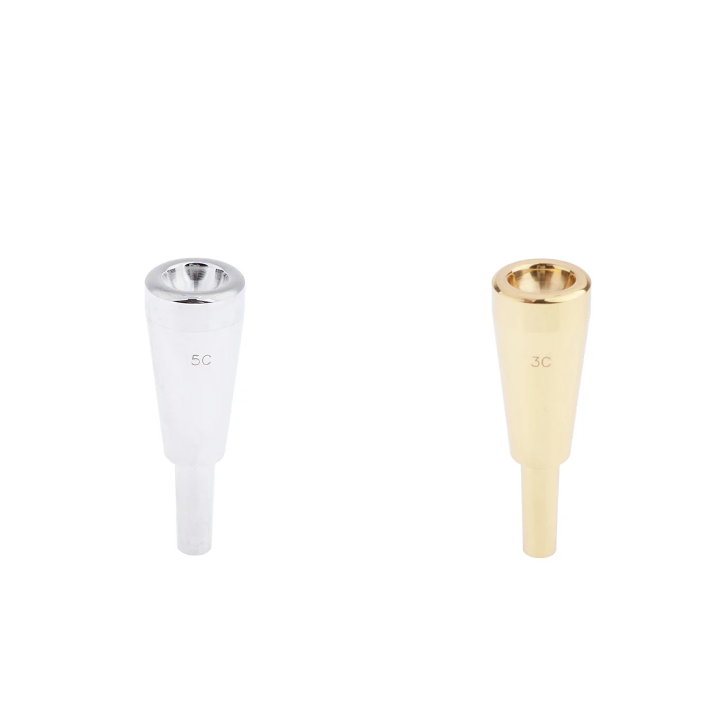 2pieces 3C/5C Trumpet Mouthpiece Musical Instrument Accessories Parts Copper