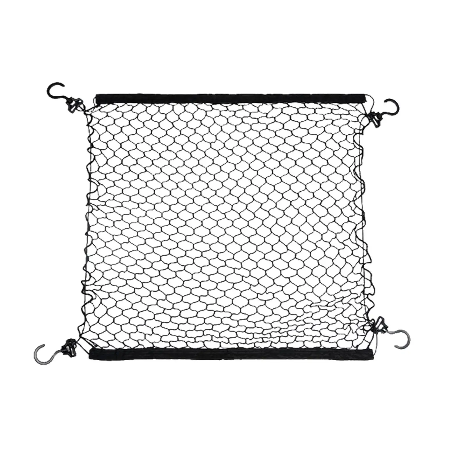 Truck Bed Cargo Net Pickup Truck Car with 4 Hooks Home Organizer Trip for