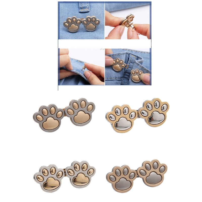 Description Picture 3 of itemAdjustable Jean Waistband Button Pin Shaped Waist Tightener Instant Jean Button for Jeans Pants No Sewing Required 594C