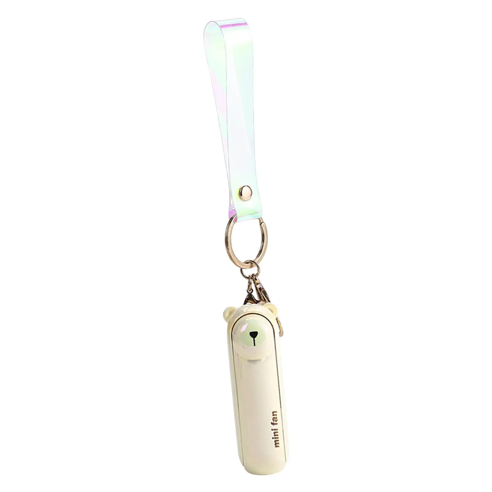 Keychain Fan Mini Fan 3 Speeds with Light USB Fan Small Pocket Fan Folding Personal Fan for Office Indoor Outdoor Sports