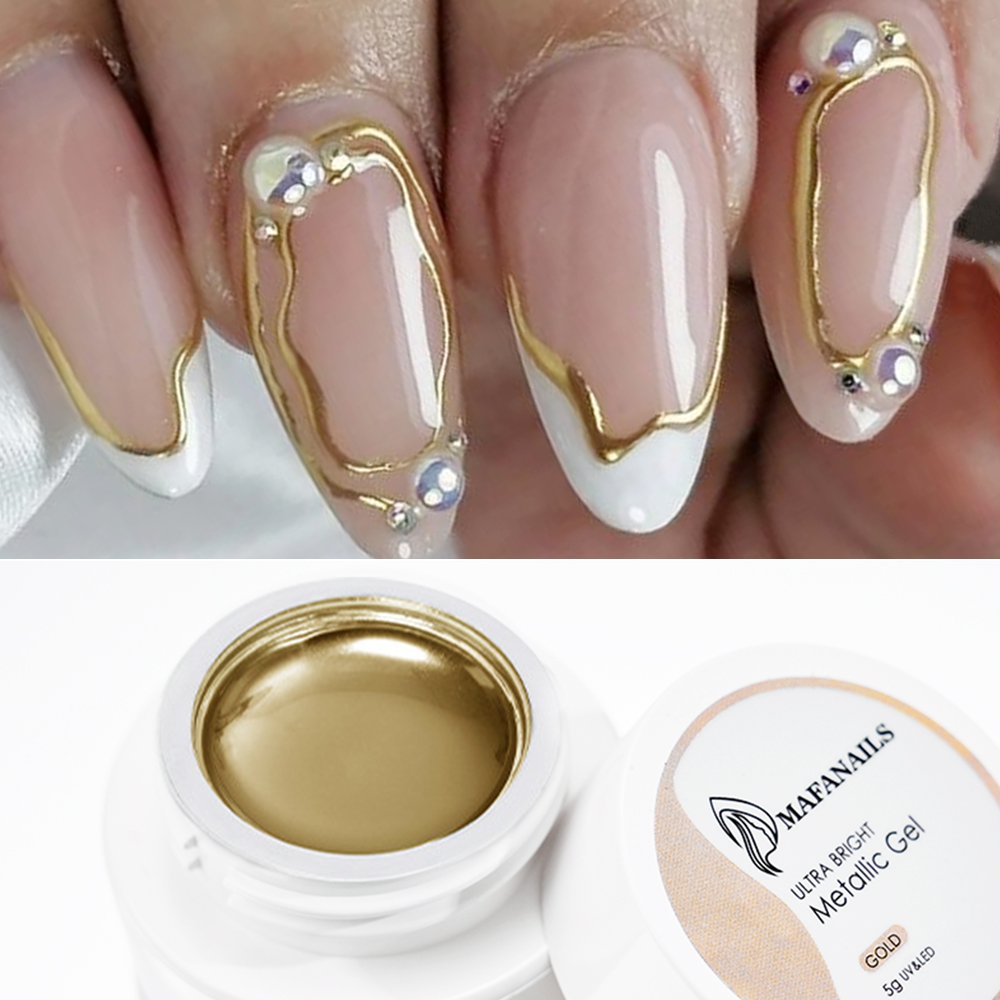 Best of Gold Metallic Painting Liner Gel Nail Polish Super Bright Mirror Silver Graffiti Stripe Drawing Gel Liquid Nail Art Varnish Reviews & Tips