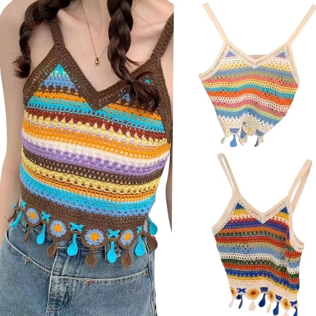 crochet spaghetti strap top