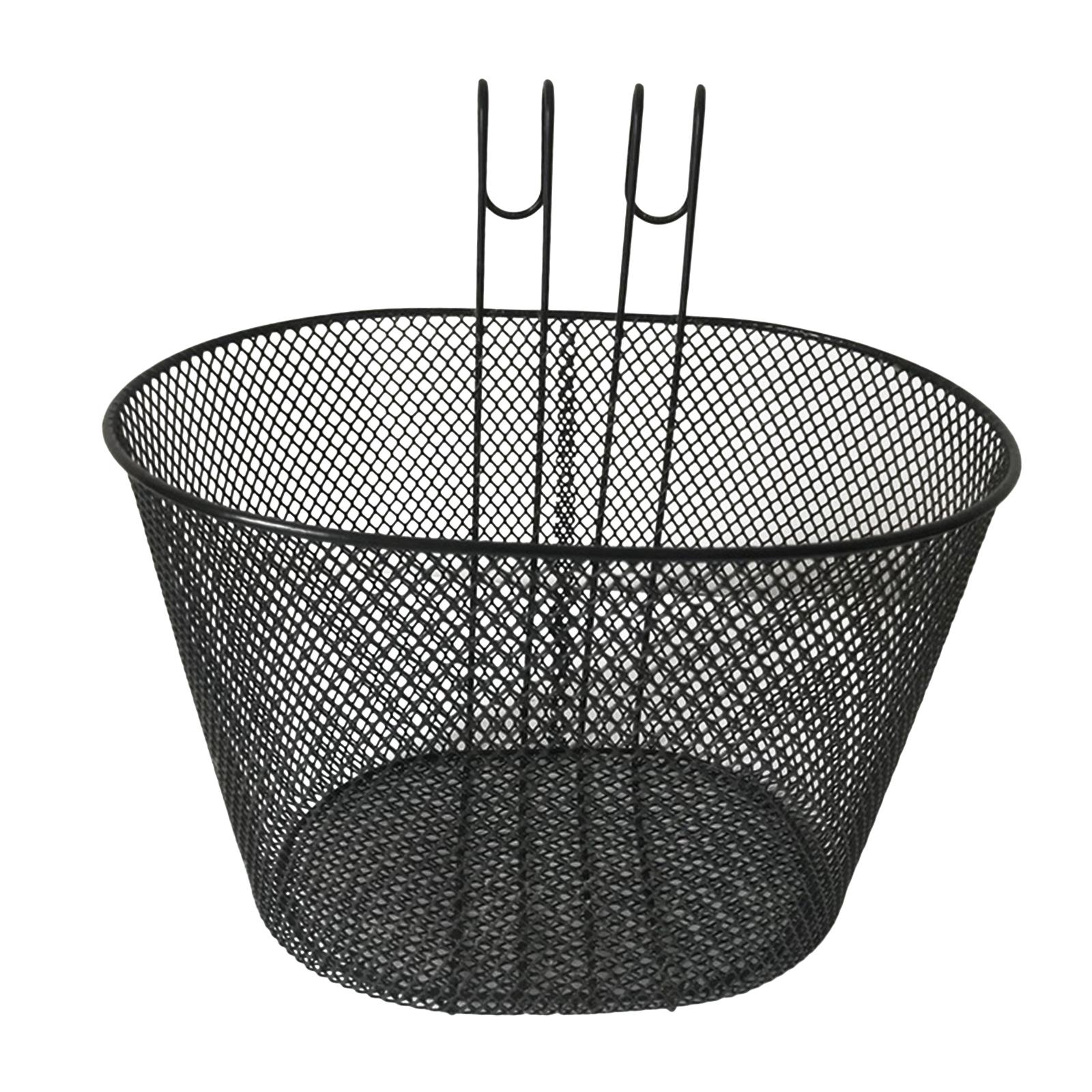 Iron Mesh Bike Bicycle Basket Quick Release Durable Portable for Mountain Bike Front Handlebar Adjustable Removable for Women