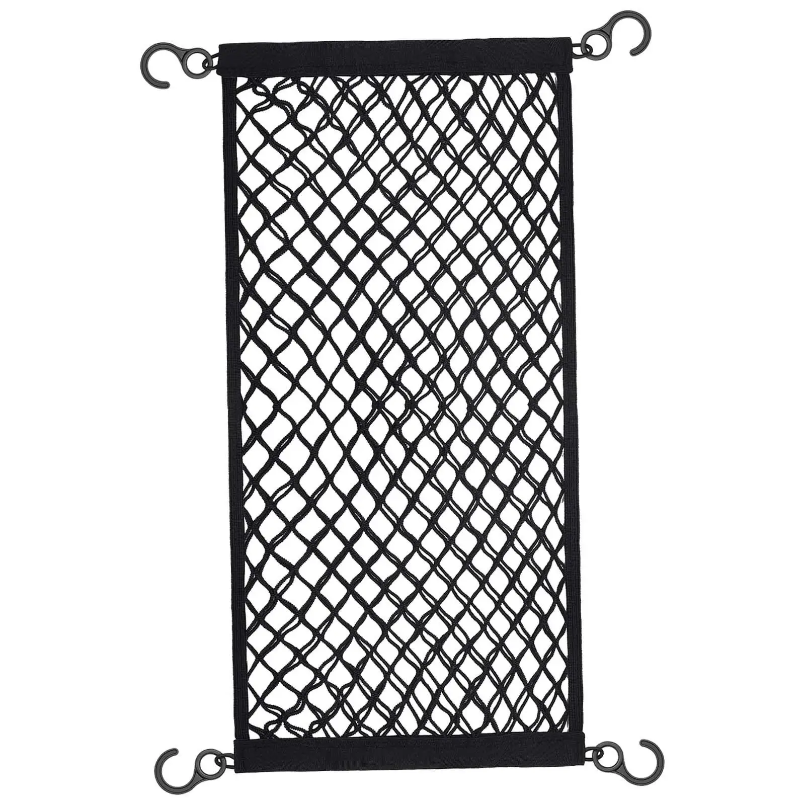 Cart Cargo Storage Net Bag Stretchable Protective with Hooks Hanging Net Bag for