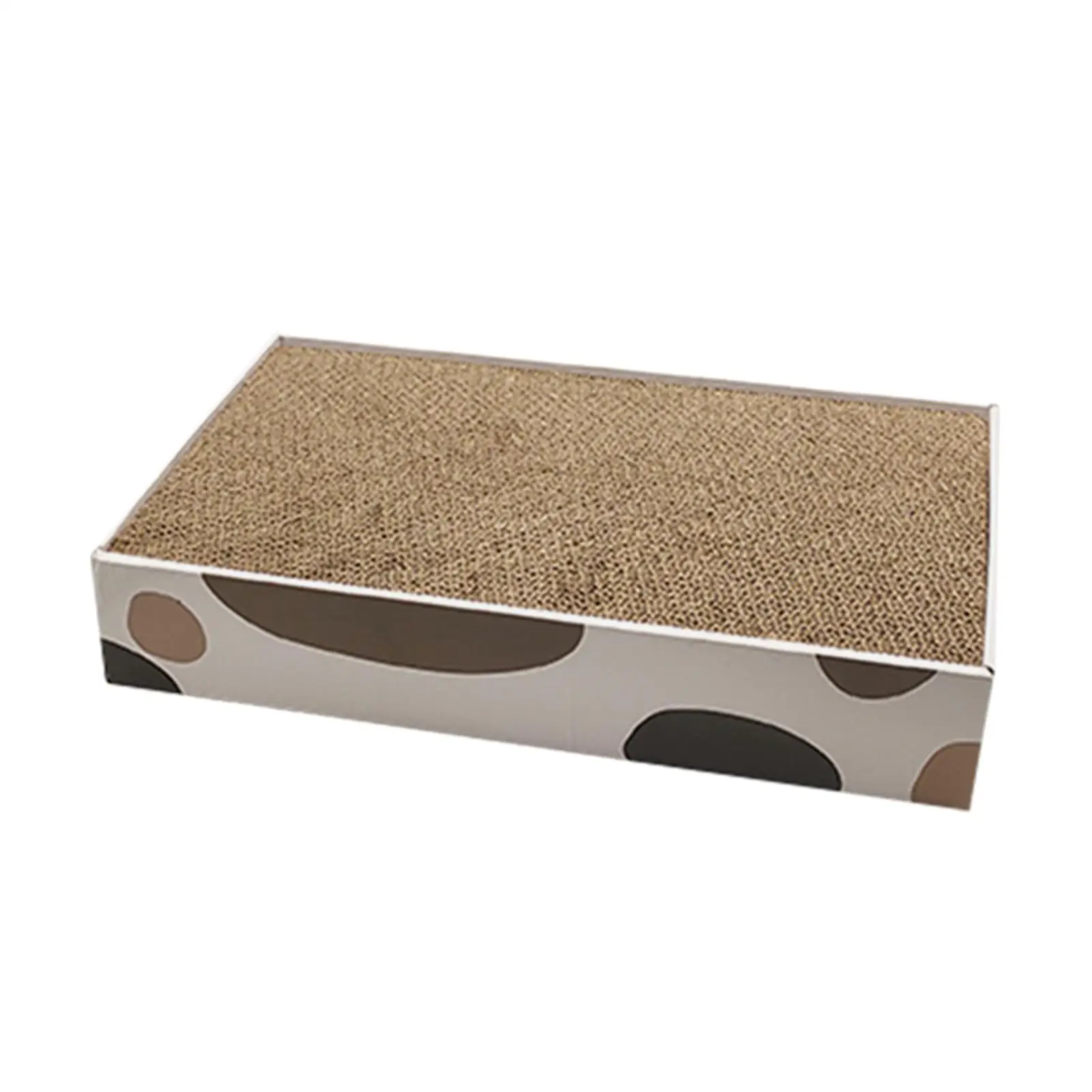 Reversible Pet Cat Scratcher Cardboard Scratching Pads with Box Corrugated Paper Replacement Wear Resistant Kitten Scratch Bed