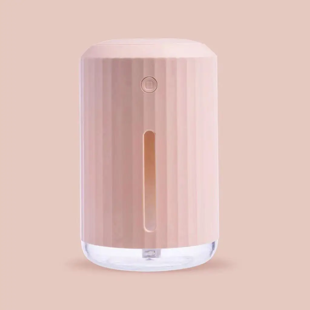 Portable Mini Humidifier, 320ml USB Cool Mist Humidifier Essential with Night Light, for Desk Bedroom Car Office Travel