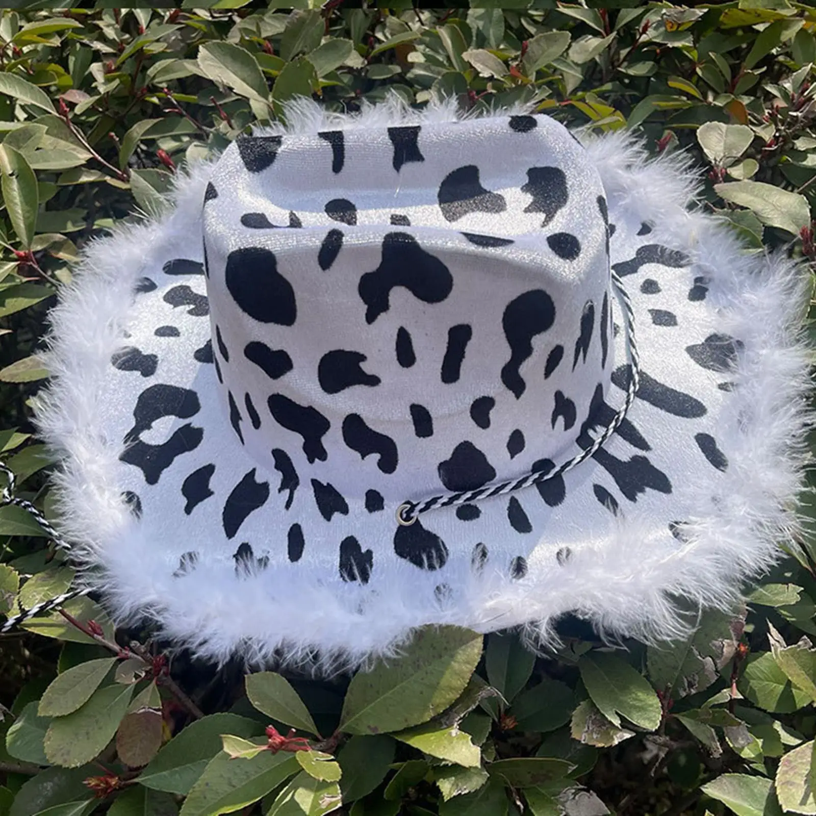Western Cowboy Hat Sun Hats with Lanyard Dress up Breathable Big Brim Cow Hat for Unisex Adults Men Women Party Holiday Outdoor