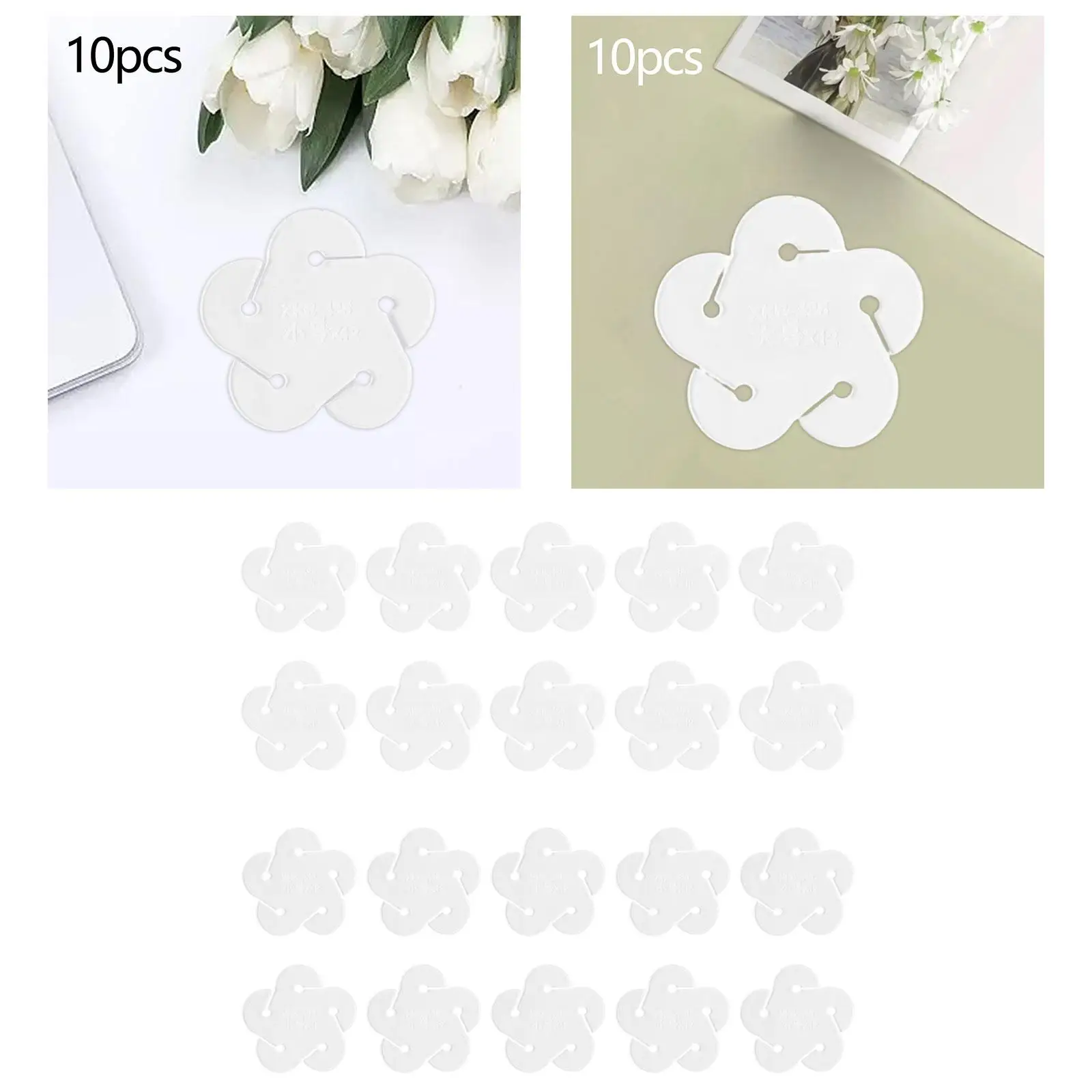 10x Key Chain Durable Multifunctional Leather Craft Pattern Stencil Model Pattern Acrylic Clear Template for Marking Accs