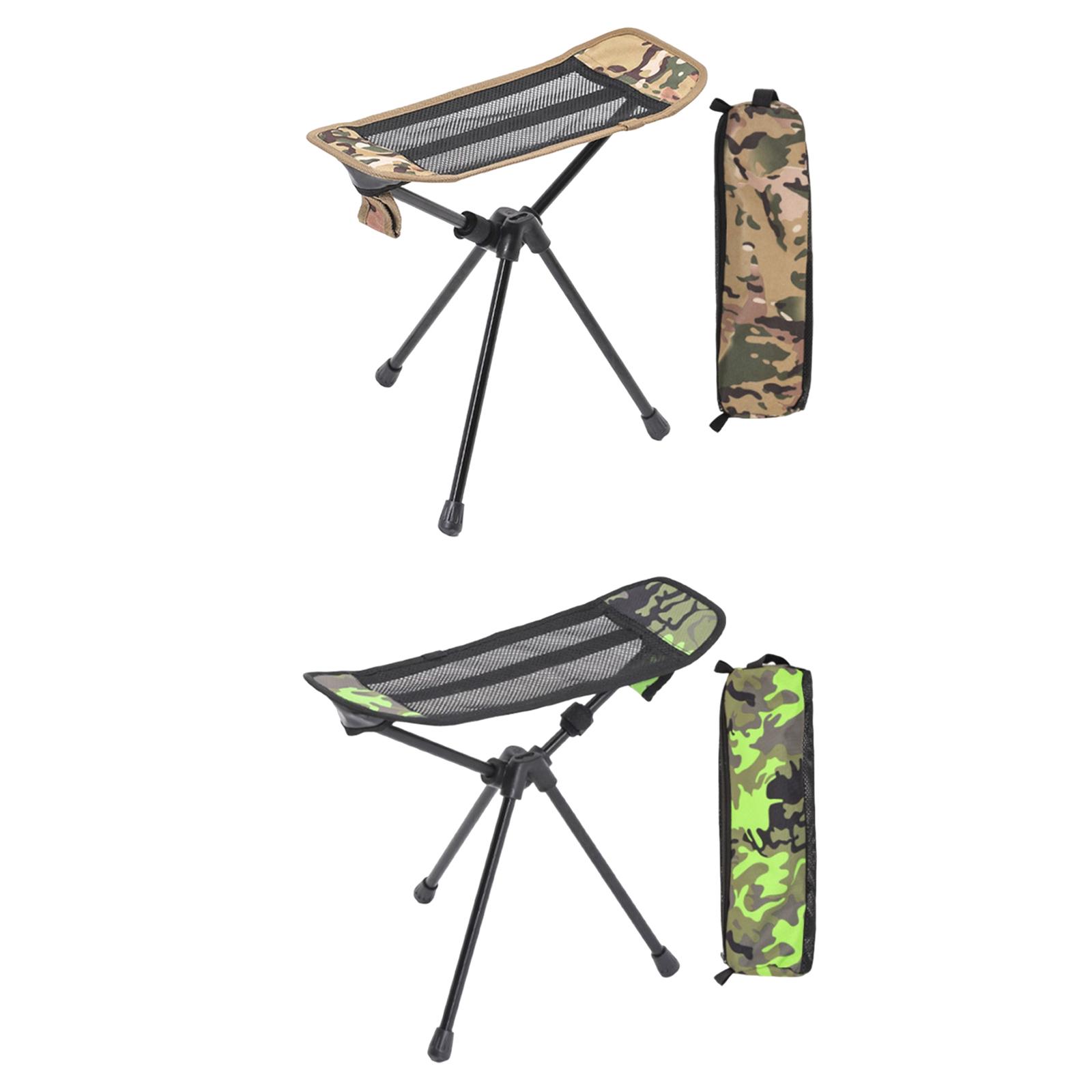Collapsible Footstool Foot Rest 3 Leg Tripod Slacker Chair recliner Seat Stool