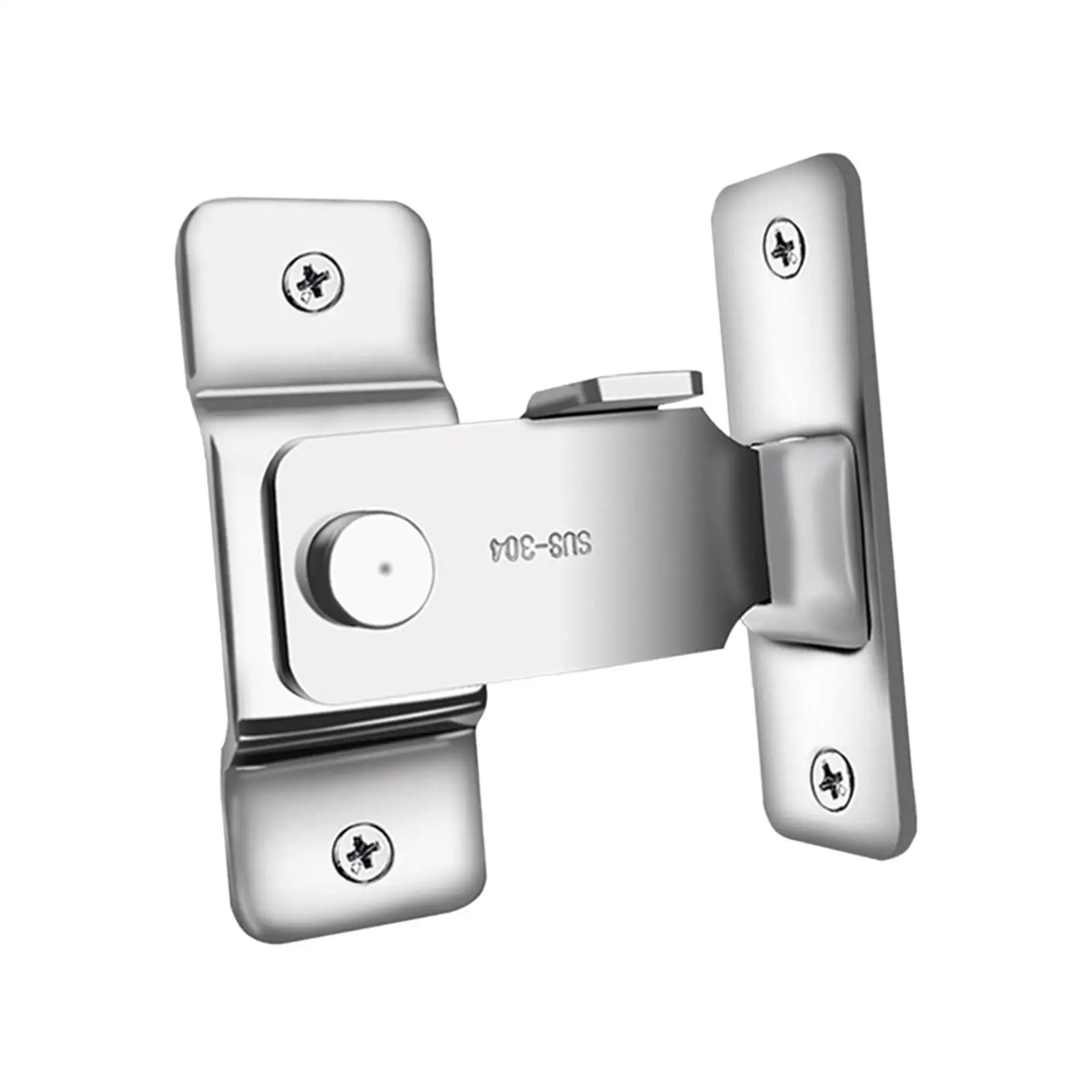 Stainless Steel 90 Degree Hasp Latches Sliding Door Locks Hardware For Window Cabinet Hotel Home