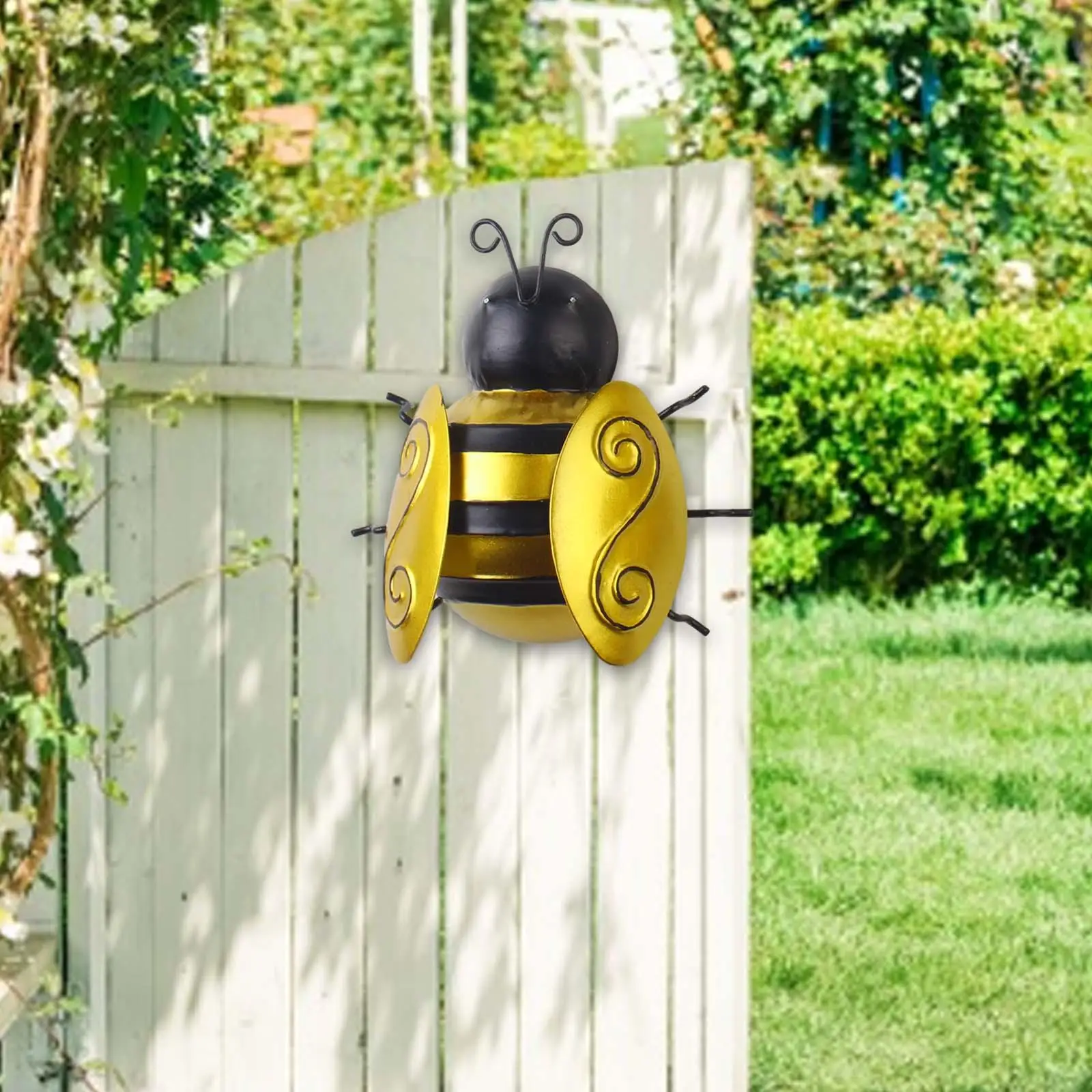 Metal Bee Decoration, Bee Sculpture, Metal Bee Wall Art Decorative, Wall Decoration Bee, for Fence